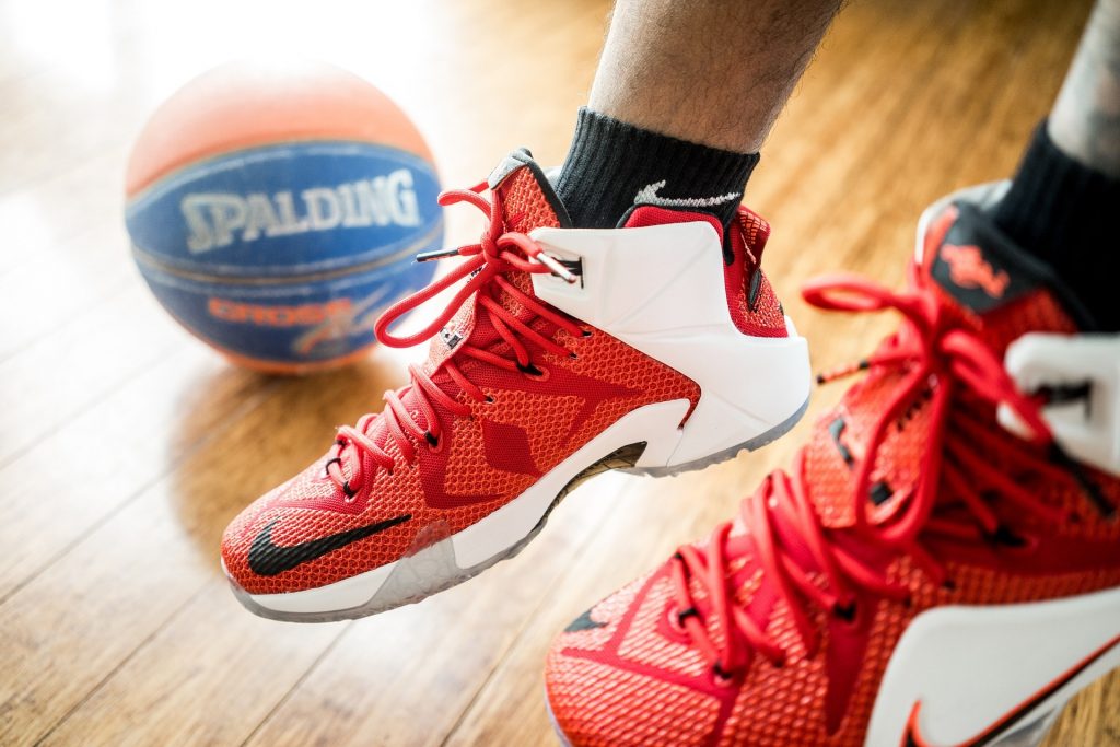 Nike basketball shoes.